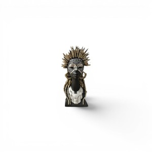 Escultura de Busto de Dama Africana, Arte Tribal Moderno, Figura de Poliresina, Adorno Decorativo para Mesa, para Decoración del Hogar u Oficina - Product Image 2