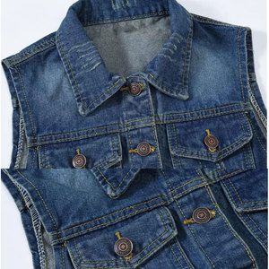 Chaleco Vaquero para Hombre, 100% Algodón, Informal, Transpirable, Ropa de Abrigo de Invierno con Diseño Limpio para Uso en Exteriores - Product Image 2