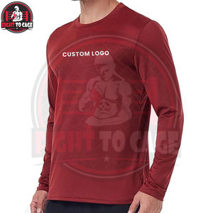 Lot de 6 t-shirts à manches longues pour hommes, séchage rapide, anti-humidité, protection solaire, performance, pour entraînement décontracté - Product Image 2