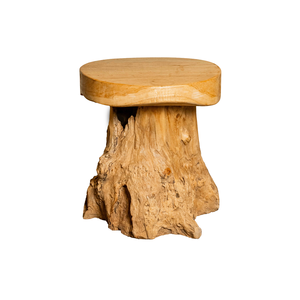 Taburete ARTERRA de Raíz de Teca de Lujo - Diseño Rústico Duradero para Uso en Hoteles, Apartamentos y Almacenes - Product Image 1
