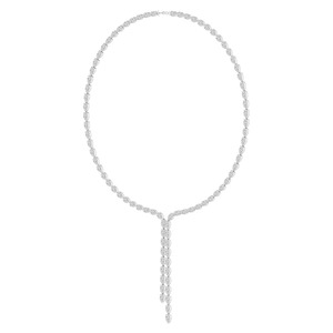 Magnifique Collier Y en Diamant de Laboratoire, Or Rose 9 carats, Coupe Poire, Bijoux Fins, Chaîne Tennis, Luxe et Précision, 0.20ct VS+ - Product Image 4