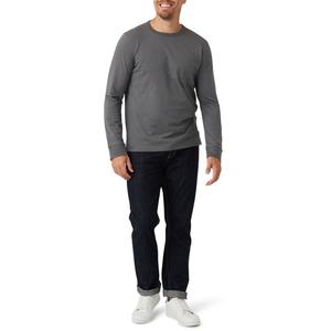 เสื้อยืดผ้าฝ้าย100% สำหรับผู้ชายเสื้อยืดลำลองแบบเรียบเสื้อยืดแขนยาวสีบล็อกสำหรับฤดูใบไม้ผลิขายส่ง - Product Image 2