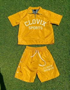Ensemble coupe-vent unisexe en nylon, veste et pantalon streetwear, ensemble de survêtement à séchage rapide pour l'entraînement en plein air - Product Image 4