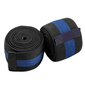 Bandes de genou élastiques en néoprène réglables de haute qualité avec logo personnalisé pour l'haltérophilie, la musculation et l'entraînement de force - Product Image 6