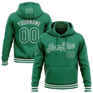Sweat-shirt à capuche sport vert et blanc, nouvelle conception, sur mesure, vente en gros directe pour l'industrie - Product Image 1