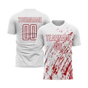 Design Your Own Fully Printed Football Jersey Lightweight Fabric Solid Pattern Crew Neck Oversize Training Wear Soccer Uniform - Product Image 2