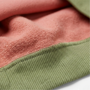 Customized Oversized Winter 100% Cotton Fleece <b>Pink</b> Green Sorority <b>Hoodie</b> Cropped Embroidery Piping Pocket Design Print College - Product Image 5