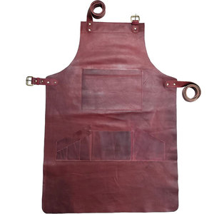 Best Selling Factory Supply Protective Workwear Flame Resistant Leather Welding <b>Tool</b> Pocket Apron for Safety Working - Product Image 3