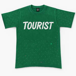 T-shirt ample pour homme en coton épais, style streetwear, avec impression sérigraphiée et effet vintage délavé, ourlet brut et impression en relief - Product Image 5