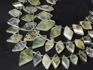 Cuentas de Prehnita hechas a mano de 8 pulgadas, forma de marquesa pulida lisa, cuentas de piedra verde Natural de 15-25MM de largo para la fabricación de joyas - Product Image 3