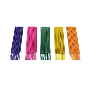 Coloured Raw Incense Sticks High Quality With Sandalwood Green Tea Jasmine Lavender Rose Wormwood Mixed Color Incense Available