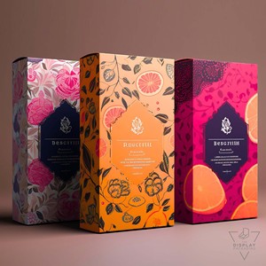 Elegant Custom Kraft Packaging <b>Folders</b> for Intense Repair Oil Almond Nuts Body Oil Eye Serum Luxury Unboxing - Product Image 3