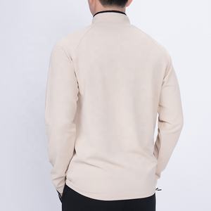 Camiseta Deportiva de Manga Larga con Cierre de Cremallera de un Cuarto, Mezcla de Poliéster y Elastano, para Hombre, Ropa Deportiva, Camiseta Atlética, Sudadera Deportiva para Entrenamiento - Product Image 2