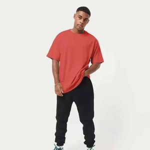 T-shirt pour homme en coton 100% de haute qualité fabriqué par le fabricant, t-shirt uni surdimensionné à épaules tombantes, vente en gros - Product Image 4