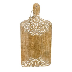 Planche à découper en bois durable pour la préparation des ingrédients culinaires, le tranchage, la découpe en dés, le hachage, la découpe en lamelles et la manipulation efficace des aliments - Product Image 6