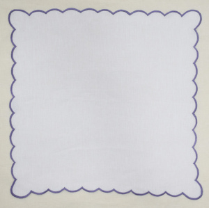 Elegante Servilleta de Lino con Borde Festoneado Bordado, Servilleta de Tela de Lino para Boda, Servilleta de Lino para Mesa de Comedor - Product Image 5