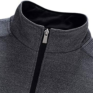 Ensemble de survêtement unisexe gris 2 en 1 en polaire, veste zippée intégrale avec poches latérales, vêtements de sport décontractés, vêtements d'hiver, 100% polyester, coupe classique - Product Image 3