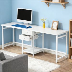 Scrivania da Ufficio Multifunzionale per Due Persone con Spazio di Archiviazione per Studio o Utilizzo del Computer - Product Image 2