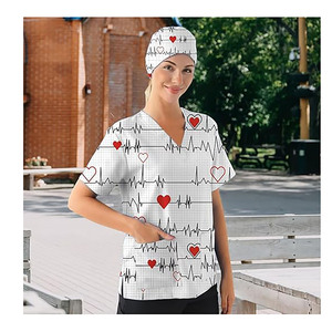 Ensembles de blouses médicales classiques unisexes en coton blanc, tissu jersey, détection d'aiguilles, uniforme professionnel pour infirmières, usage hospitalier, sans coutures - Product Image 6