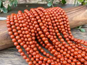 Cuentas Redondas Lisas de Jaspe Rojo Natural de 15 Pulgadas, 2mm 3mm 4mm 6mm 8mm 10mm 12mm, Piedras Preciosas Sueltas para Fabricación de Joyería - Product Image 2
