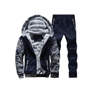 Mens Winter Hooded Tracksuit Premium <b>Fleece</b> <b>Jogger</b> Set Breathable Athletic Wear OEM ODM Manufacturer Factory Wholesale Export - Product Image 1