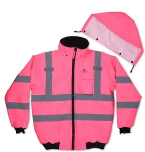 Men's Winter Waterproof Hi Vis Worker Workwear Jacket Reflective Safety <b>Construction</b> Security Windproof Jacket 2026 - Product Image 1