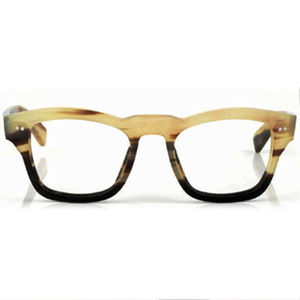 Gafas de cuerno de búfalo, gafas de sol de cuerno de búfalo, gafas de cuerno de búfalo auténticas, naturales, hechas a mano, redondas, gruesas, mate, estilo búho. - Product Image 1