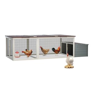 Gallinero Resistente a la Intemperie de 20.93 Pies Cuadrados con Corral y Caja de Anidación de Madera - Product Image 4