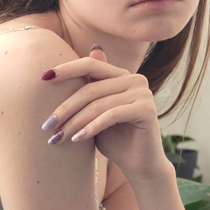 Pegatinas de Uñas de Gel Coreanas, Semi Curadas, OEM ODM, Estilo Elegante y Romántico en Tono Rosa - Product Image 2