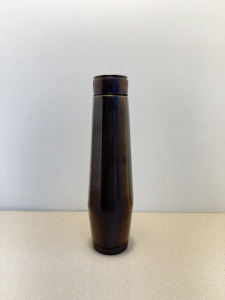 Premium Antique Oxidized Pure Copper Water Bottle 1000ml Faceted Polygon Design Flask Dual Texture Hammered Metal <b>Drinkware</b> - Product Image 5