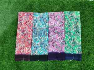 Sari Premium de Crepé Estampado con Tacto Suave y Caída Elegante |   Sari Ligero |   Fácil de Usar - Product Image 5