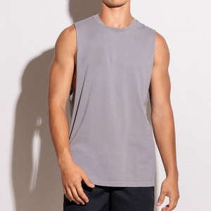เสื้อกล้ามทรงสปอร์ต แบรนด์ LEDBURY INTERNATIONAL รุ่น High Street Oversized สวมใส่สบาย แห้งเร็ว คอกลม ดีไซน์ครอป สีพื้น สำหรับผู้ชาย - Product Image 5