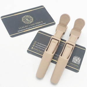 Giá tốt nhất chất lượng cao Matt Nâu cá sấu Clip tóc mở rộng công cụ mới đến nhãn hiệu riêng tóc tạo kiểu tóc Clip - Product Image 1