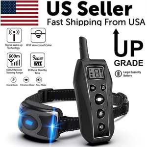 ปลอกคอฝึกสุนัข650 YD กันน้ำสำหรับสุนัขขนาดเล็กขนาดกลางขนาดใหญ่ - Product Image 1