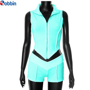 ชุดเซ็ตเสื้อครอปและกางเกงขาสั้นสำหรับผู้หญิง ชุดออกกำลังกายสองชิ้นสำหรับผู้หญิง ชุดนักขี่จักรยานสำหรับผู้หญิง - Product Image 1