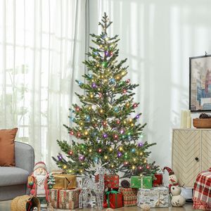 Albero di Natale Artificiale in Cedro Sparse da 2,1 m con Luci LED, 2931 Punte Illuminate, con Supporto per Feste all'Aperto e Festività - Product Image 2