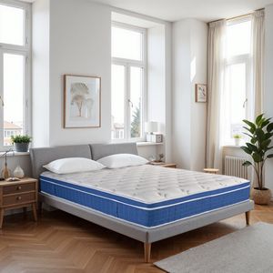 Materasso Ibrido Ortopedico King Size 14 Pollici in Memory Foam con Molle Insacchettate, Supporto Medio-Rigido, Isolamento del Movimento, Qualità sulle Bordi - Product Image 1