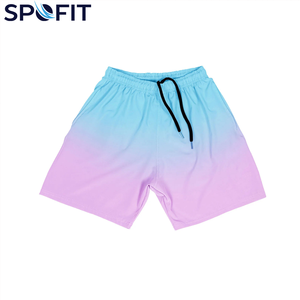 Shorts de pêche personnalisés OEM pour hommes, séchage rapide, respirants, en polyester, imprimés par sublimation, pour l'été, activités de plein air, couleurs dégradées - Product Image 1