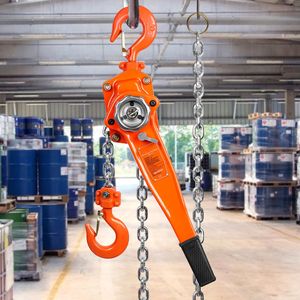1-1/2 Ton 3300 Lbs Capacity Weston Double-Pawl <b>Bra</b> Manual Lever <b>Chain</b> Hoist with 10 FT Come Along G80 Galvanized Carbon Steel - Product Image 2