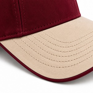 Gorra de Béisbol Unisex Bfit, Gorra Ajustada de 6 Paneles, Color Granate Beige, Letra Bordada, Ropa Casual para Exteriores, Gorra Polo para Adultos - Product Image 4