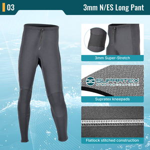 Reliable Taiwan Brand Fashion Anti-UV 3mm Thick Neoprene Wetsuit <b>Pants</b> Silkscreen Printed Design Snorkeling Surfing Diving - Product Image 3