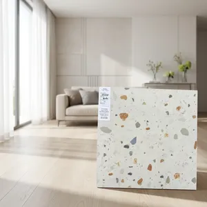 กระเบื้องพอร์ซเลนแบบมันเงาขนาด 600x600 มม. ลายดอกไม้และพืช  พร้อมคุณสมบัติกันความร้อน สำหรับใช้ในห้องน้ำและผนัง/พื้นภายในอาคาร - Product Image 2