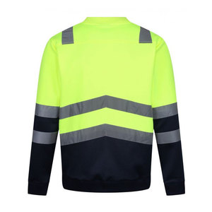 เสื้อสเวตเชิ้ตแขนยาวสะท้อนแสงสีเหลืองสำหรับงานอุตสาหกรรม ขายส่งเสื้อสะท้อนแสงสำหรับผู้ชาย เสื้อทำงาน - Product Image 2