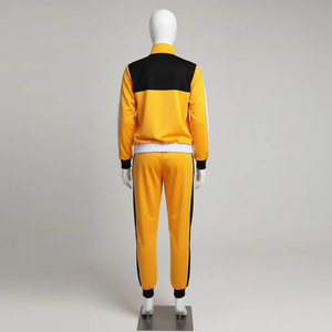 Conjunto deportivo Aoyema para mujer, ropa de yoga, sudadera con forro polar a prueba de viento, pantalones rectos de pierna ancha, conjunto de fitness para otoño. - Product Image 5