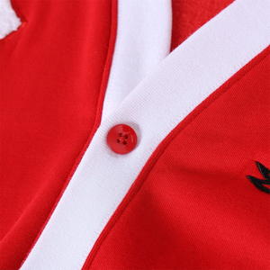 Delta Sigma Custom <b>Red</b> & White Greek Sorority <b>Cardigan</b> Wool/Cashmere Embroidered Letters Women Winter Casual Varsity Sweater - Product Image 4