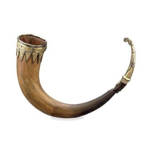 Natural Buffalo Horn Drinking <b>Mug</b> Silver Carved <b>Music</b> Theme Art Handmade Waterproof Collectible China Animal Nautical Themes - Product Image 3
