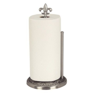 Standing Metal Tissue <b>Paper</b> Holder Black Vintage Scroll Design Free Standing <b>Kitchen</b> Decor Countertop <b>Paper</b> Towel Holder - Product Image 5