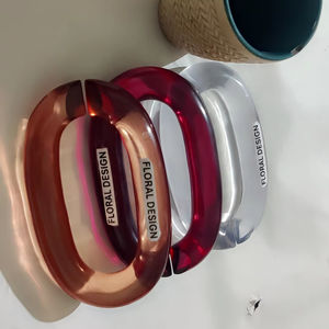 Chaîne en acrylique/résine faite à la main, maillons de chaîne en résine acrylique de couleur rétro, amovible, provenant d'Inde - Product Image 1