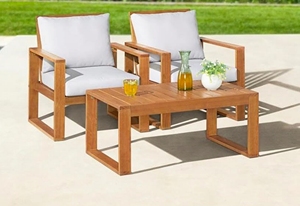 Best Seller Acacia <b>Lounge</b> Armchair | Sleek Design for Outdoor Relaxation | Vietnam Crafted - Product Image 5