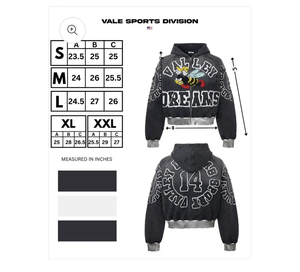 Sweat-shirt à capuche brodé Valley Dreams, coupe courte, fermeture éclair sur le devant, motif de dessin animé, unisexe, surdimensionné, décontracté, tricoté pour l'automne - Product Image 5